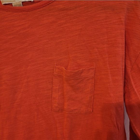 MICHAEL Michael Kors orange high/low long-sleeved pocket tee - Picture 3 of 10